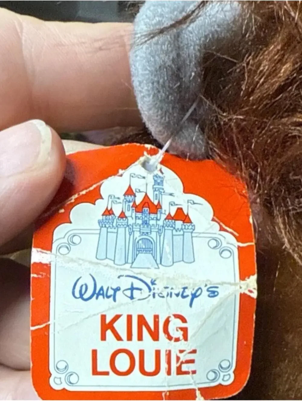 NWT Vintage The Disneyland  The Jungle Book King Louie Plush 16”